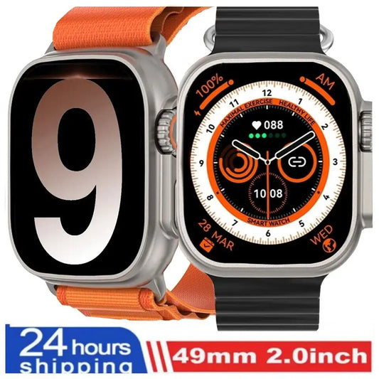 Smart Watch 9 ultra Pro MAX Gen 2 49mm Amoled Screen Smartwatch High Refresh Rate Wireless Charging Men Women For Sport 2024 new